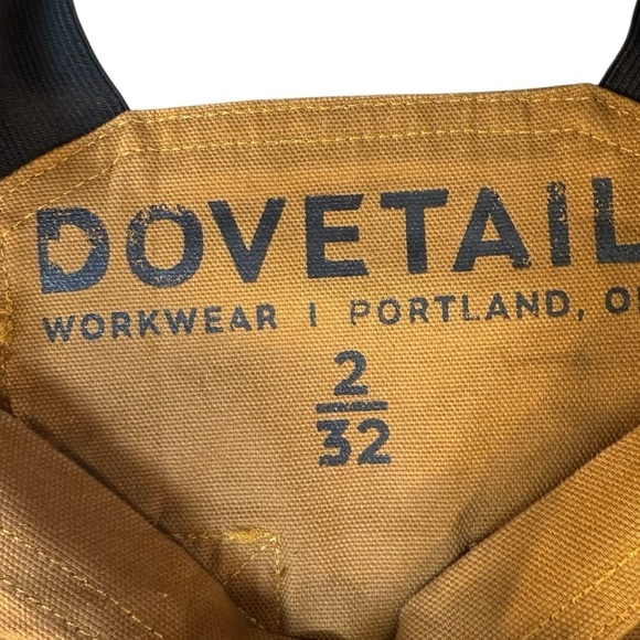 NWT Dovetail Workwear Overalls Midweight Stretch Canvas Saddle Brown Womens 2 - Picture 6 of 9